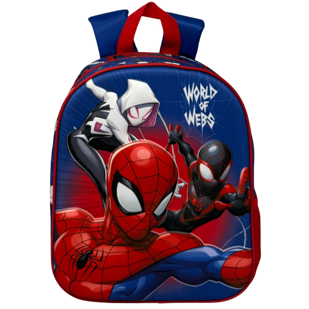 ZAINO ASILO 3D SPIDERMAN MARVEL BORSA 31 CM PER SCUOLA MATERNA O TEMPO LIBERO - 09567