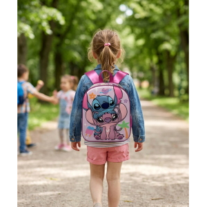 ZAINO ASILO 3D STITCH DISNEY BORSA 31 CM PER SCUOLA MATERNA O TEMPO LIBERO - 09625