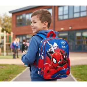 ZAINO SPIDERMAN MARVEL PER SCUOLA MATERNA BORSA 38 CM PER ASILO O TEMPO LIBERO - 09763