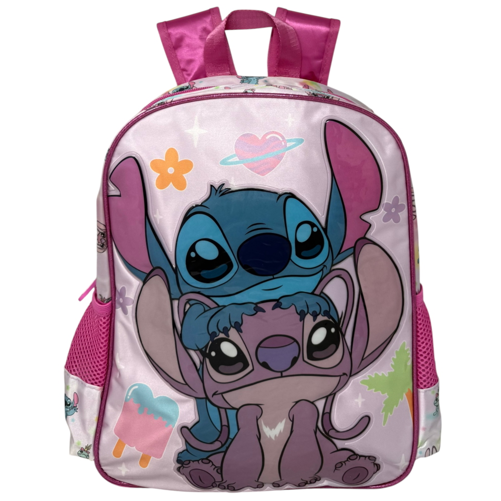 ZAINO STITCH DISNEY PER SCUOLA MATERNA BORSA 38 CM PER ASILO O TEMPO LIBERO - 09631