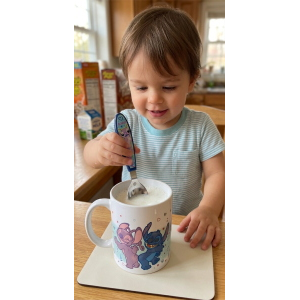 TAZZA MUG STITCH E ANGEL DISNEY IN CERAMICA 350 ML CONFEZIONE REGALO - D14213MC