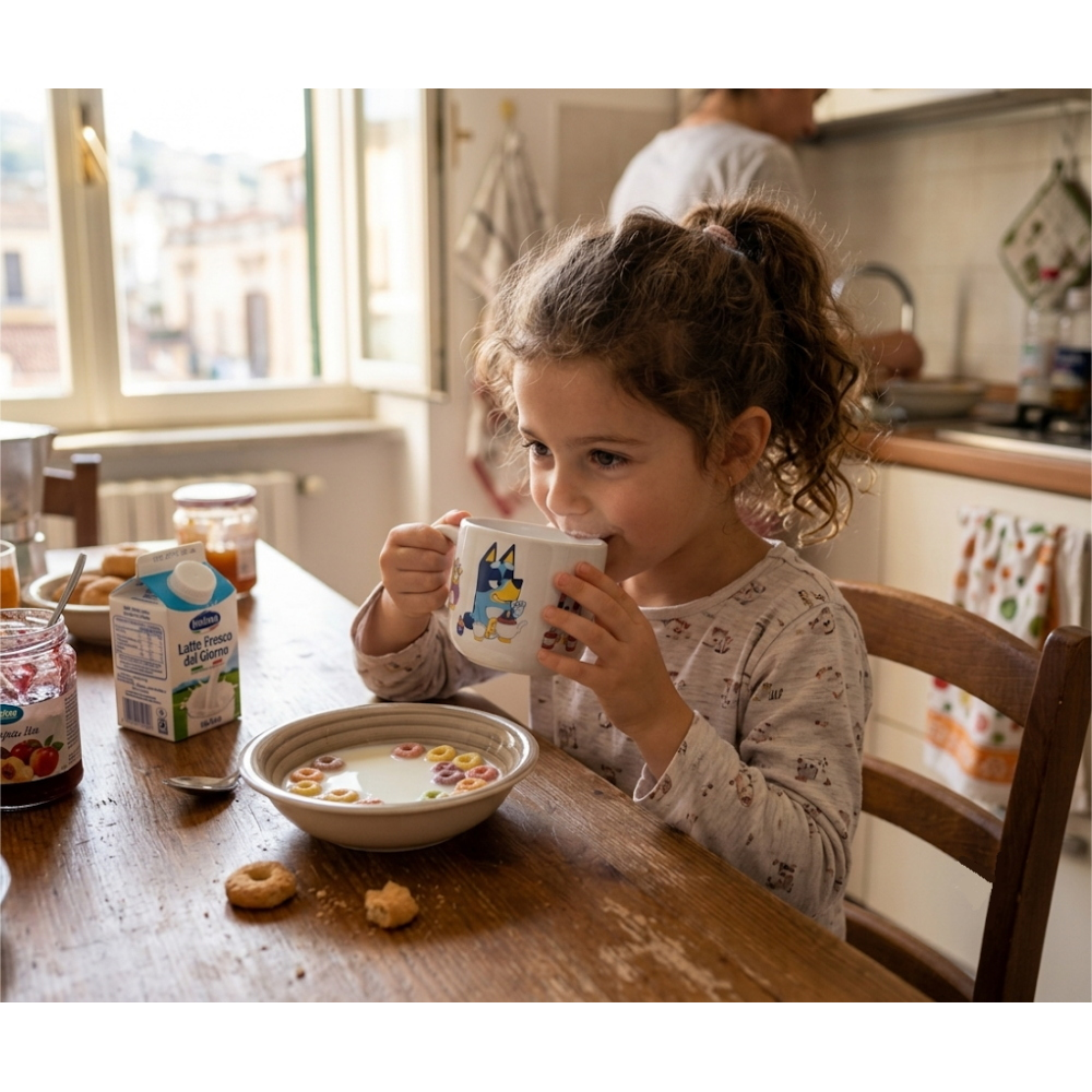 TAZZA LARGA JUMBO BLUEY IN CERAMICA 380 ML CONFEZIONE REGALO -  R13998MC