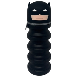 TOMBOLINO IN SILICONE BATMAN ASTUCCIO ESTENSIBILE PORTA CANCELLERIA 20 CM - BA1266