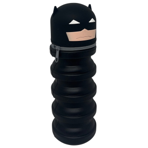 TOMBOLINO IN SILICONE BATMAN ASTUCCIO ESTENSIBILE PORTA CANCELLERIA 20 CM - BA1266