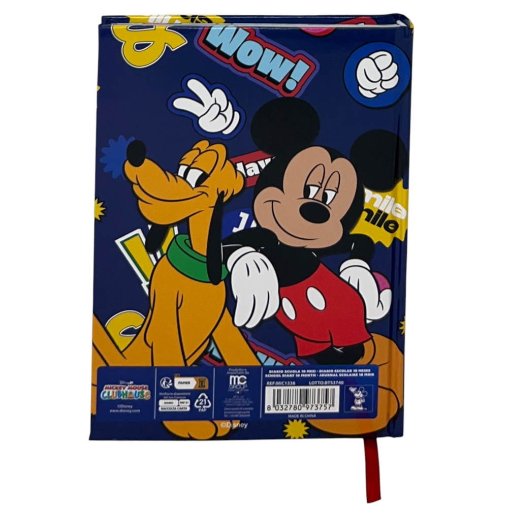 DIARIO TOPOLINO DISNEY AGENDA 10 MESI SCUOLA ELEMENTARE MEDIA - MIC1338