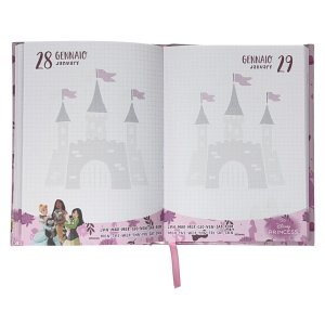 DIARIO PRINCIPESSE DISNEY AGENDA 10 MESI SCUOLA ELEMENTARE MEDIA - PR1338
