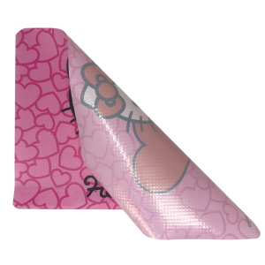 TOVAGLIETTA HELLO KITTY SANRIO IN PLASTICA MORBIDA ANTISCIVOLO RIPIEGABILE LAVABILE DA COLAZIONE PRANZO CM.44X30 - 300042