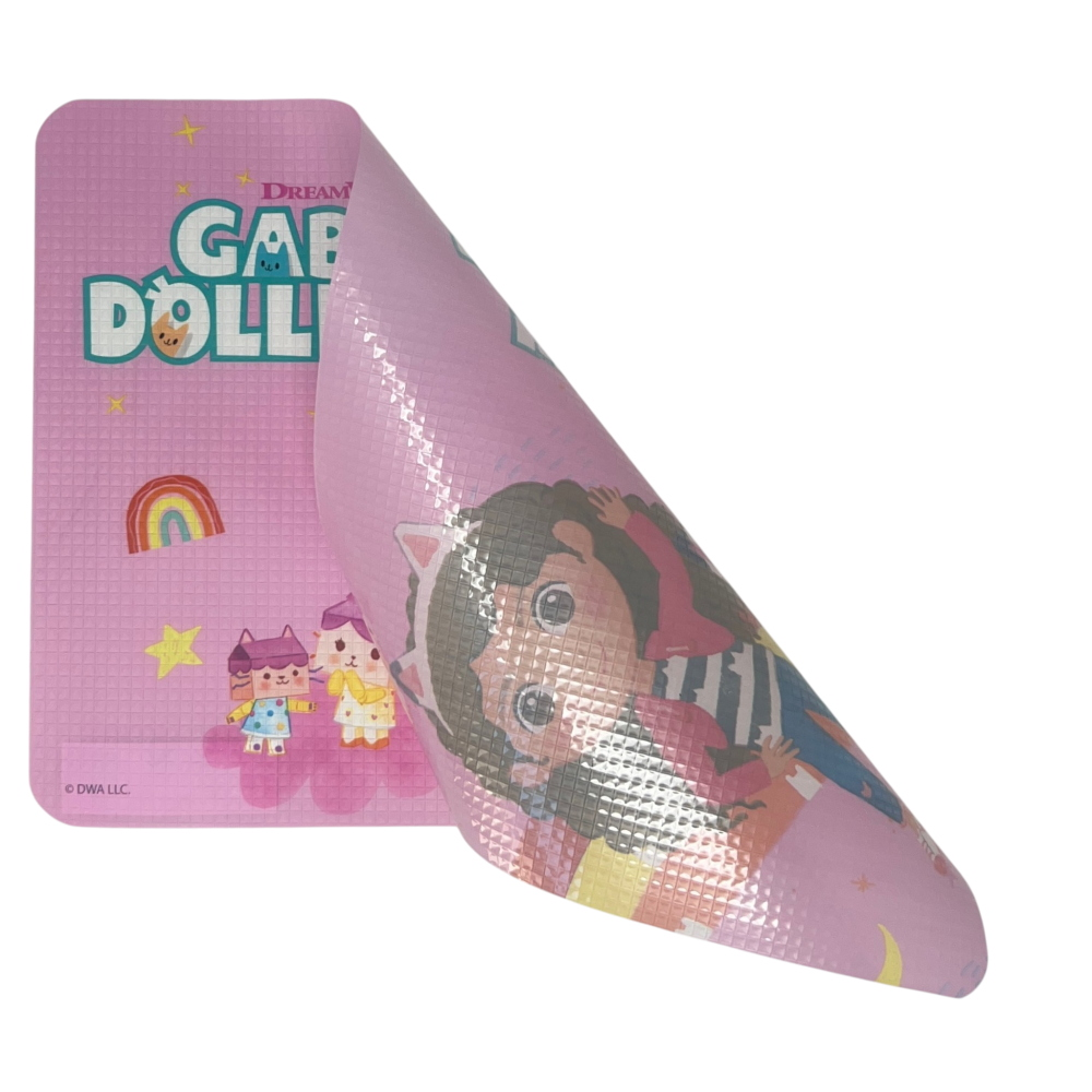 TOVAGLIETTA GABBY'S DOLLHOUSE IN PLASTICA MORBIDA ANTISCIVOLO RIPIEGABILE LAVABILE DA COLAZIONE PRANZO CM.44X30 - CI9138