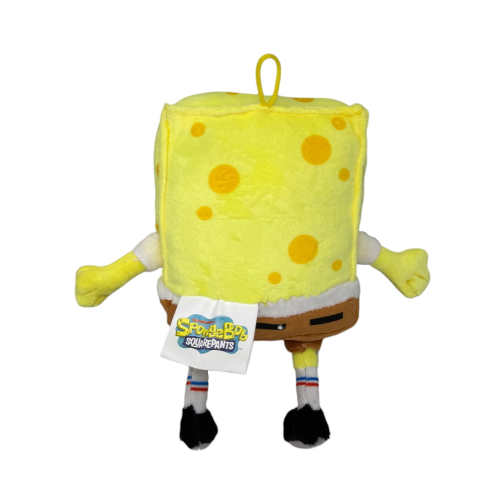PELUCHE SPONGEBOB MORBIDO PUPAZZO 24 CM IN FIBRA CON GANCIO - PTS88562/15