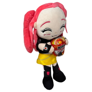 PELUCHE MIRA HUNTRIX PUPAZZO 35 CM KPOP DEMON HUNTERS CON RAMEN IN FIBRA RICICLATA - 5592D/MIRA