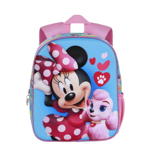 ZAINO ASILO 3D MINNIE FLOOFY DISNEY BORSA 31 CM CON SPALLACCI IMBOTTITI E TASCA LATERALE - 09526