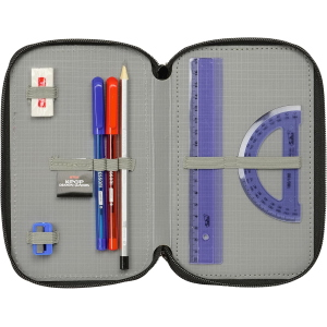 ASTUCCIO 3 ZIP SCUOLA HUNTRIX KPOP DEMON HUNTERS MULTISCOMPARTO PORTACOLORI - 8857