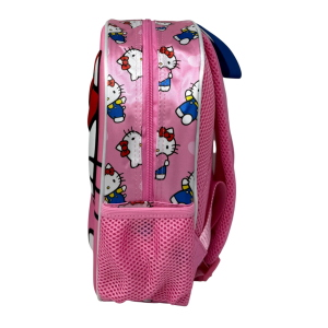 ZAINO ASILO 3D HELLO KITTY SANRIO BORSA 31 CM CON CHARM CUORE E TASCA LATERALE - 09606
