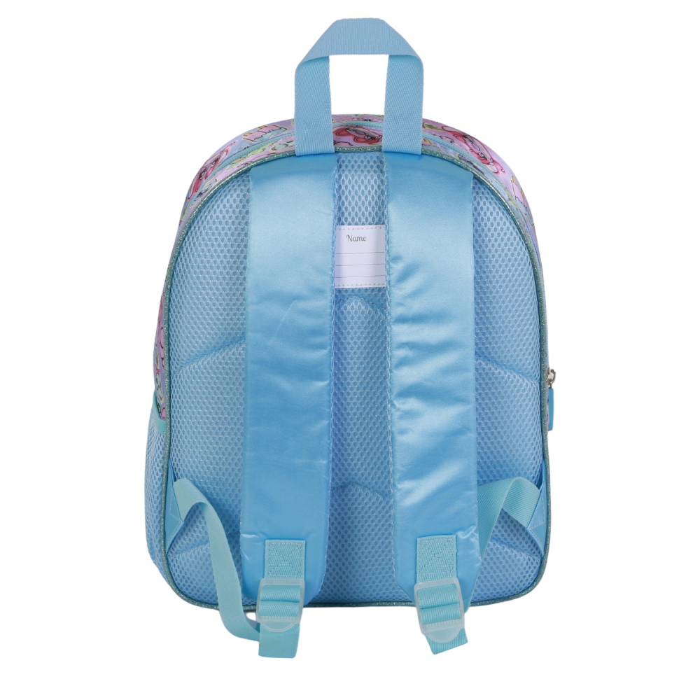 ZAINO ASILO 3D STITCH DISNEY BORSA 31 CM CON SPALLACCI IMBOTTITI E TASCA LATERALE - 09620