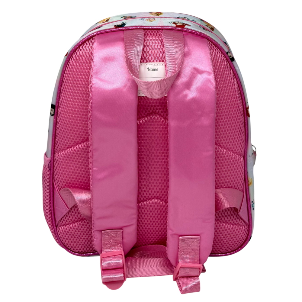 ZAINO ASILO 3D PRINCIPESSE DISNEY BORSA 31 CM CON SPALLACCI IMBOTTITI E TASCA LATERALE - 08159