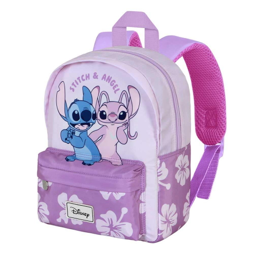 ZAINETTO PRESCOLARE STTICH ANGEL DISNEY BORSA 27 CM PER ASILO NIDO CON TASCA FRONTALE - 09708
