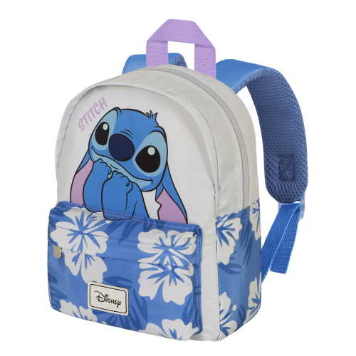 ZAINETTO PRESCOLARE STITCH DISNEY BORSA 27 CM PER ASILO NIDO CON TASCA FRONTALE - 09709