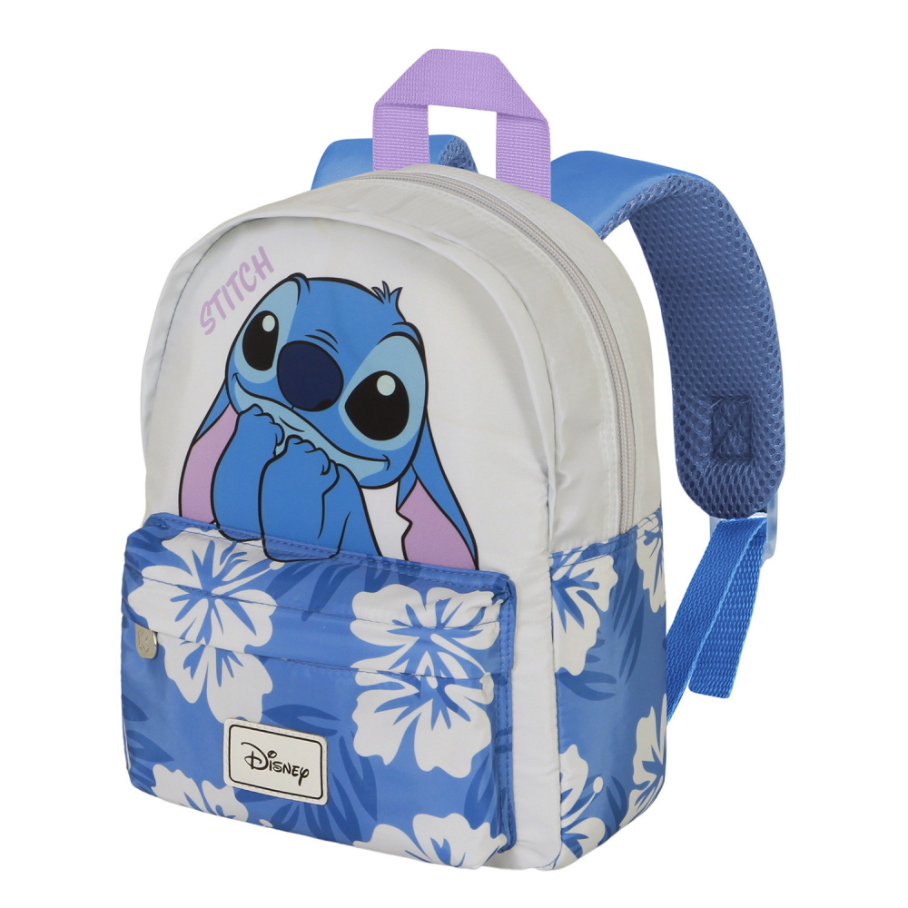 ZAINETTO PRESCOLARE STITCH DISNEY BORSA 27 CM PER ASILO NIDO CON TASCA FRONTALE - 09709
