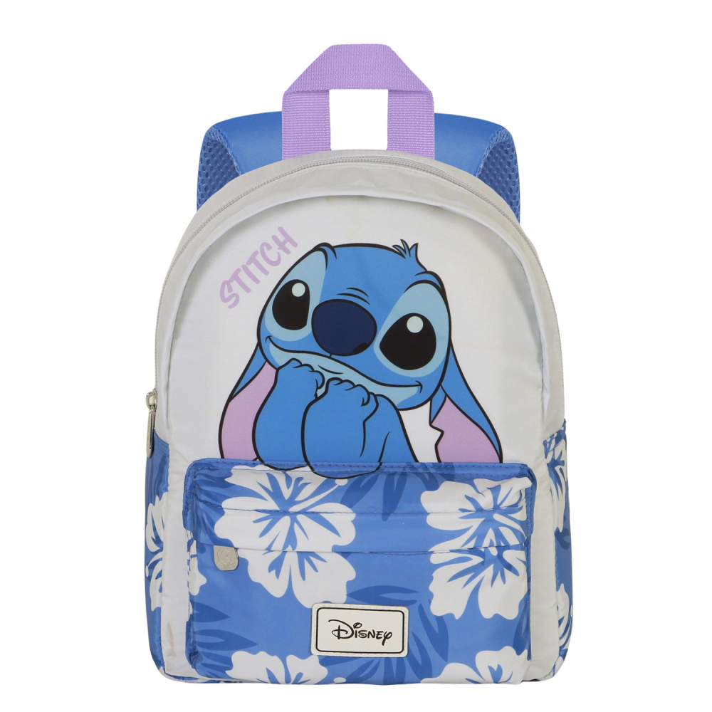 ZAINETTO PRESCOLARE STITCH DISNEY BORSA 27 CM PER ASILO NIDO CON TASCA FRONTALE - 09709