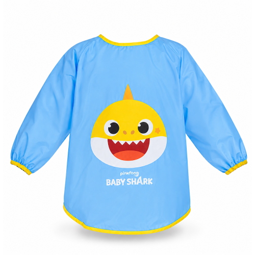 GREMBIULE PITTURA BABY SHARK IMPERMEABILE SCUOLA PRANZO DISEGNARE - N02596MC
