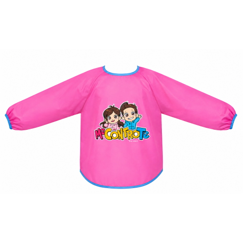 GREMBIULE PITTURA ME CONTRO TE LUÌ SOFÌ IMPERMEABILE SCUOLA PRANZO DISEGNARE - J02594MC