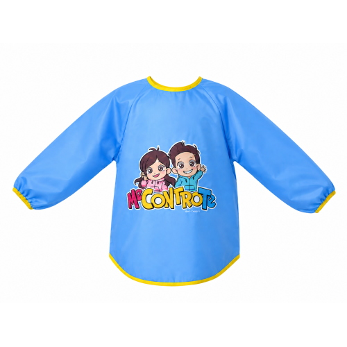 GREMBIULE PITTURA ME CONTRO TE LUÌ SOFÌ IMPERMEABILE SCUOLA PRANZO DISEGNARE - J02595MC