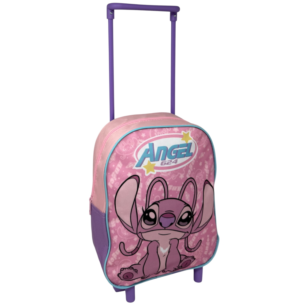 ZAINO ASILO TROLLEY STITCH ANGEL DISNEY BORSA PER SCUOLA MATERNA TEMPO LIBERO - SF4487