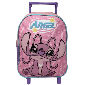 ZAINO ASILO TROLLEY STITCH ANGEL DISNEY BORSA PER SCUOLA MATERNA TEMPO LIBERO - SF4487