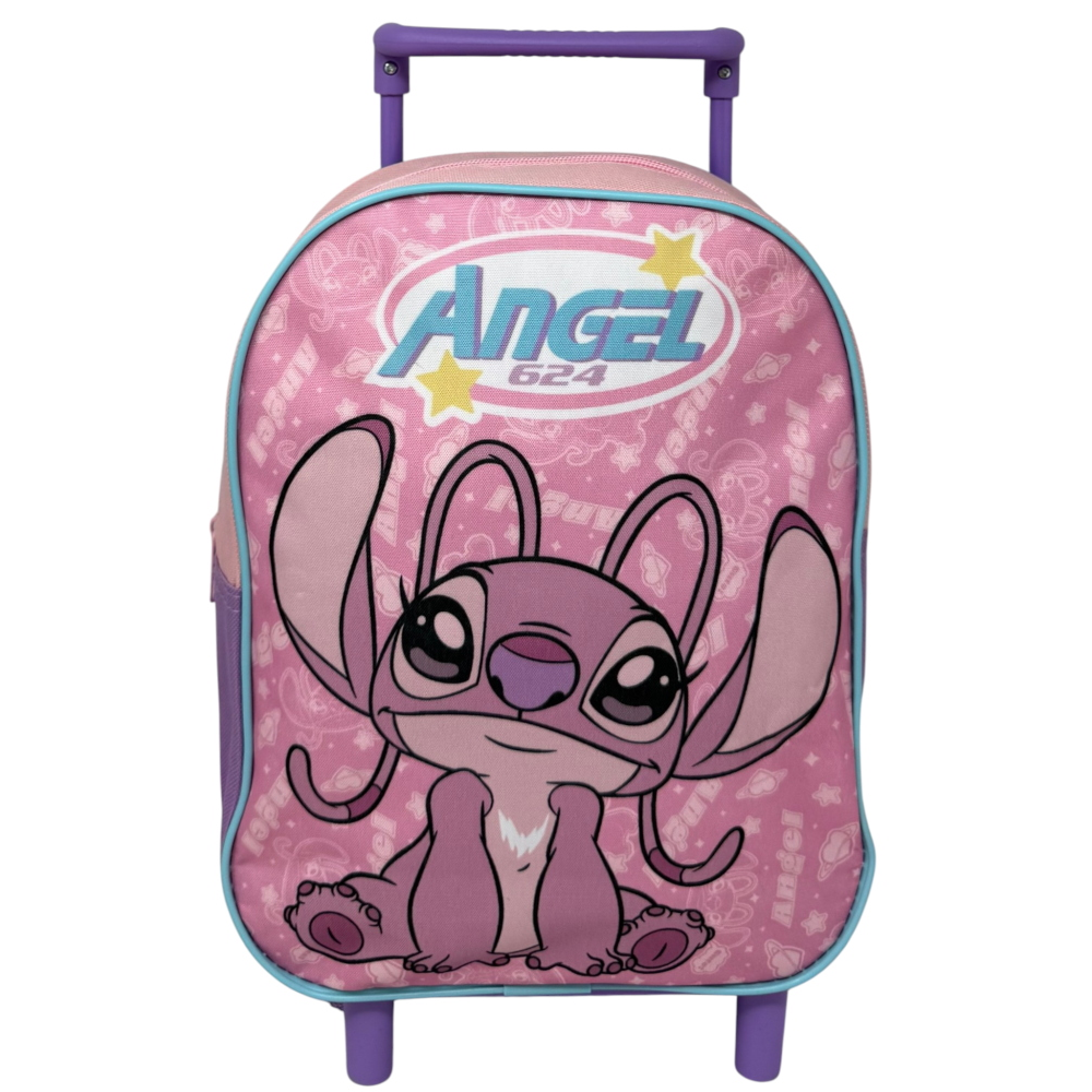 ZAINO ASILO TROLLEY STITCH ANGEL DISNEY BORSA PER SCUOLA MATERNA TEMPO LIBERO - SF4487