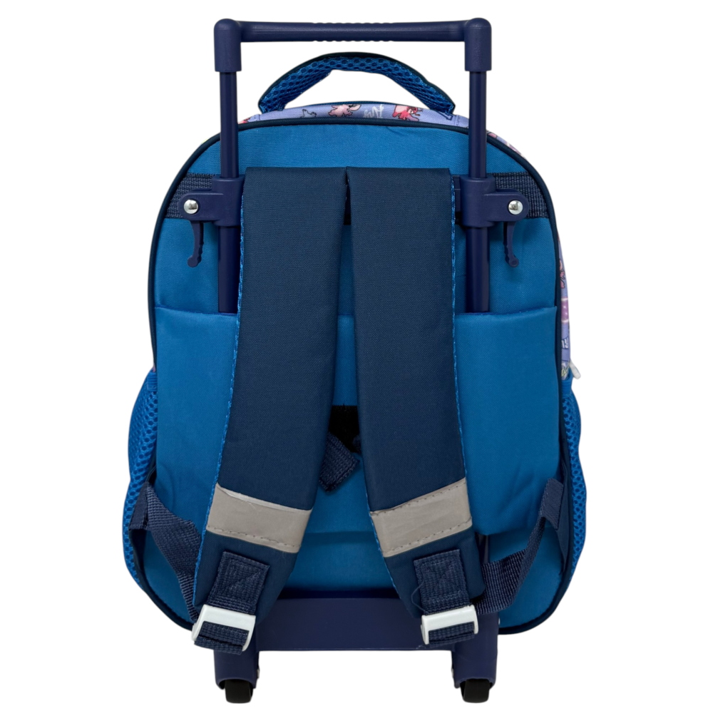 ZAINO ASILO TROLLEY STITCH DISNEY CON TASCA FRONTALE 30 CM. MANICO ALLUNGABILE - SF5293