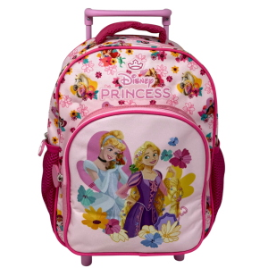 ZAINO ASILO TROLLEY PRINCIPESSE DISNEY CON TASCA FRONTALE 30 CM. MANICO ALLUNGABILE - SF5347