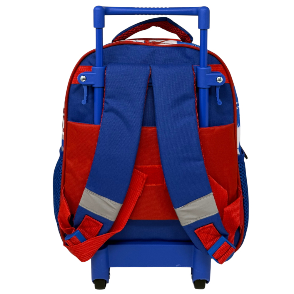 ZAINO ASILO TROLLEY SPIDERMAN MARVELCON TASCA FRONTALE 30 CM. MANICO ALLUNGABILE - SF4302