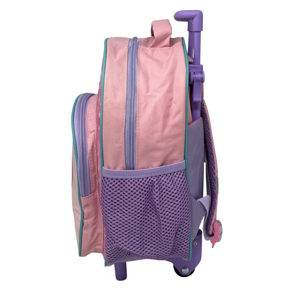 ZAINO ASILO TROLLEY STITCH DISNEY CON TASCA FRONTALE 30 CM. MANICO ALLUNGABILE - SF4319