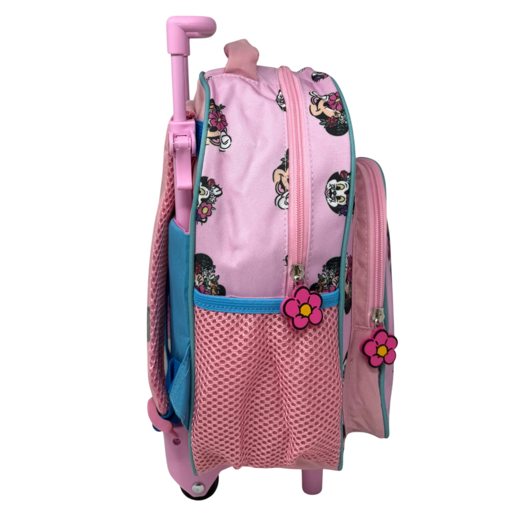 ZAINO ASILO TROLLEY MINNIE DISNEY CON TASCA FRONTALE 30 CM. MANICO ALLUNGABILE - SF5330