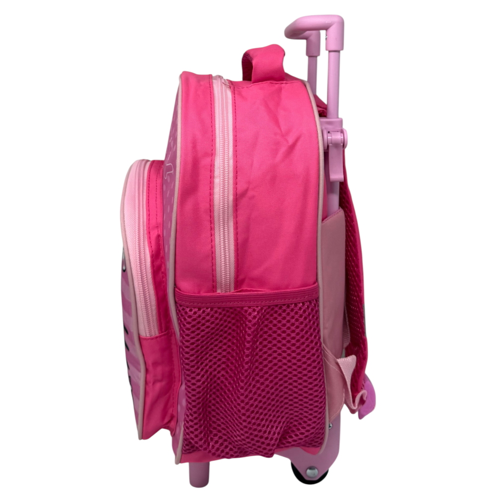 ZAINO ASILO TROLLEY HELLO KITTY SANRIO CON TASCA FRONTALE 30 CM. MANICO ALLUNGABILE - SF4326