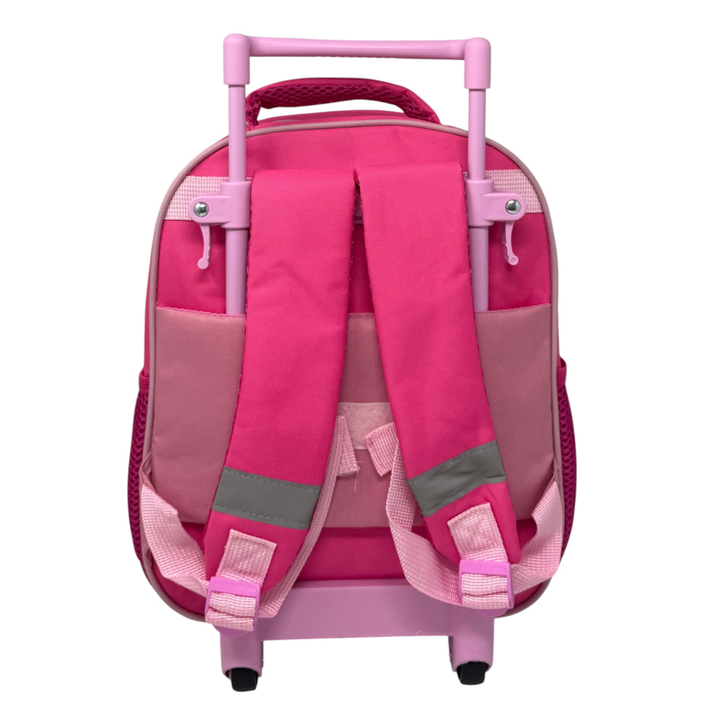 ZAINO ASILO TROLLEY HELLO KITTY SANRIO CON TASCA FRONTALE 30 CM. MANICO ALLUNGABILE - SF4326