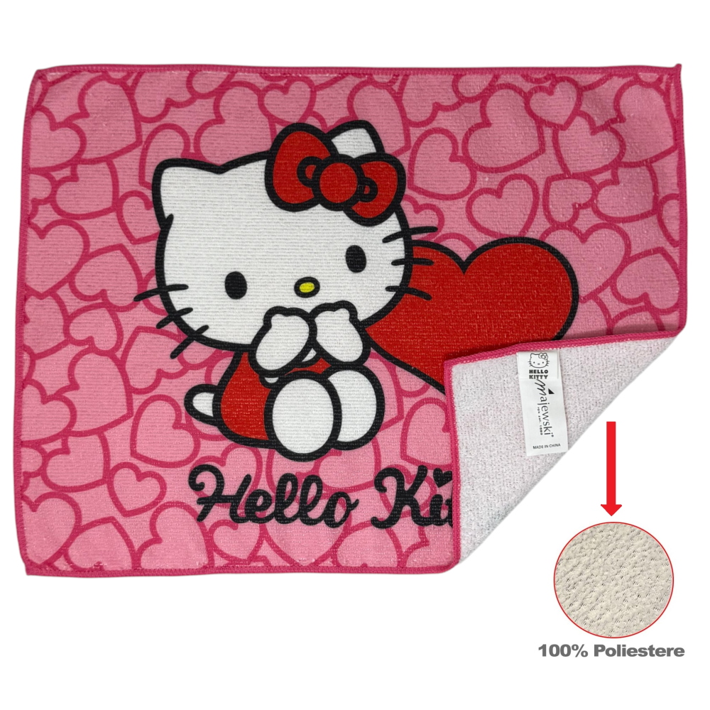 TOVAGLIETTA HELLO KITTY SANRIO IN TESSUTO DA COLAZIONE PRANZO CM.40X30- 699719