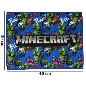 TOVAGLIETTA MINECRAFT IN TESSUTO DA COLAZIONE PRANZO CM.40X30- FU6054