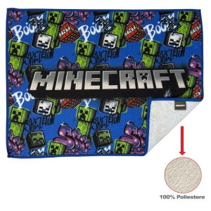 TOVAGLIETTA MINECRAFT IN TESSUTO DA COLAZIONE PRANZO CM.40X30- FU6054