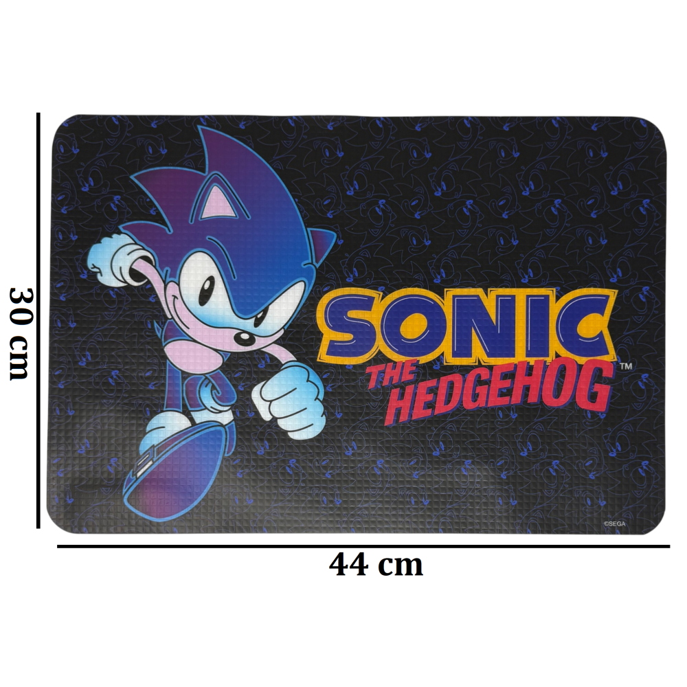 TOVAGLIETTA SONIC IN PLASTICA MORBIDA ANTISCIVOLO RIPIEGABILE LAVABILE DA COLAZIONE PRANZO CM.44X30 - FU6016