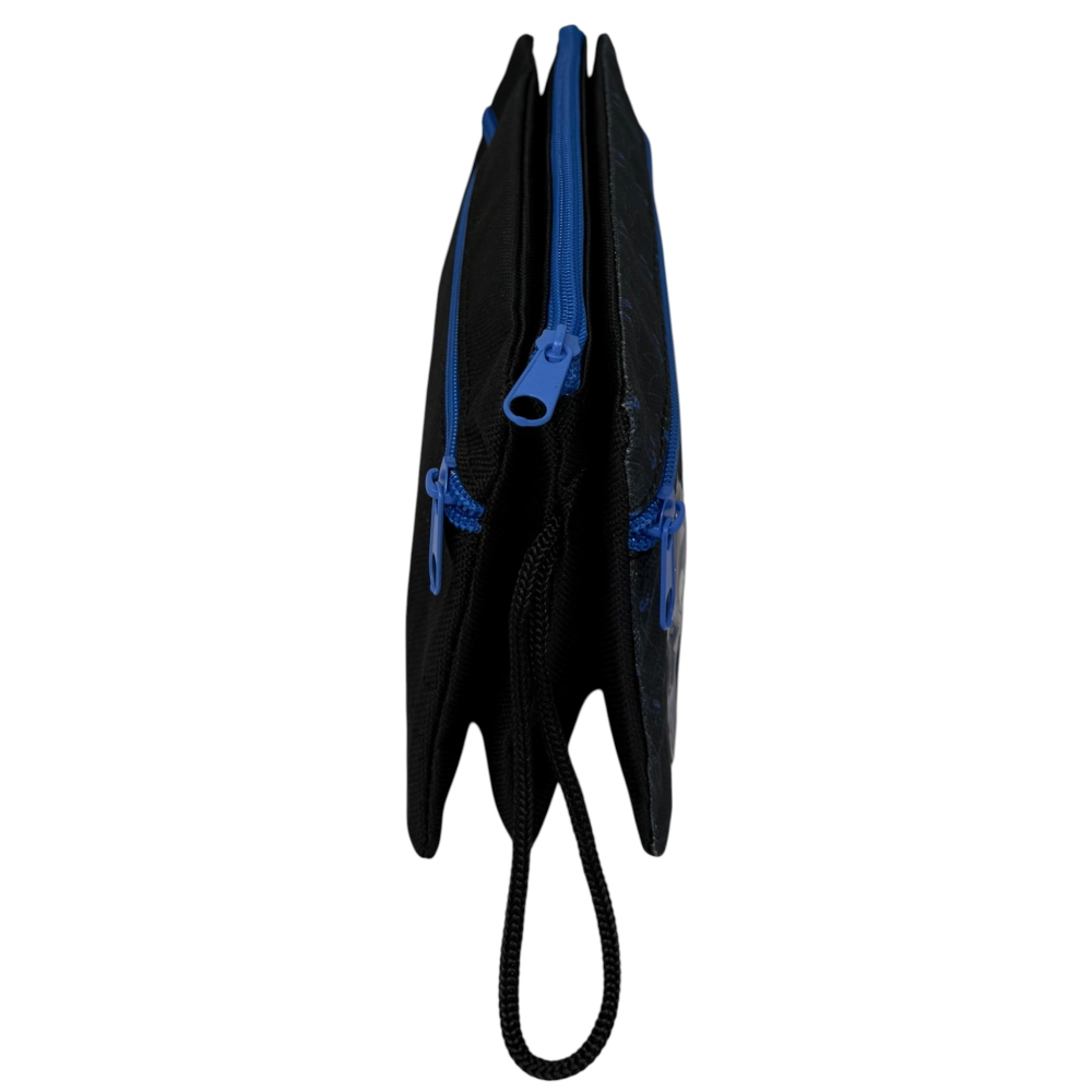 TOMBOLINO SONIC 3 SCOMPARTI BUSTINA ASTUCCIO PORTACOLORI 22 CM - FU4005