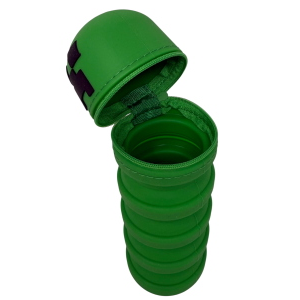 TOMBOLINO IN SILICONE MINECRAFT ASTUCCIO ESTENSIBILE PORTA CANCELLERIA 20 CM - FU5736