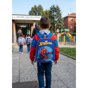ZAINO ASILO TROLLEY SPIDERMAN MARVEL BORSA PER SCUOLA MATERNA TEMPO LIBERO - SF4470