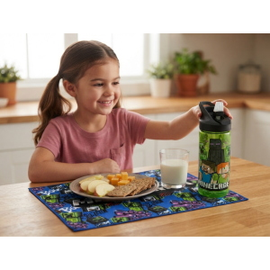 TOVAGLIETTA MINECRAFT IN TESSUTO DA COLAZIONE PRANZO CM.40X30- FU6054
