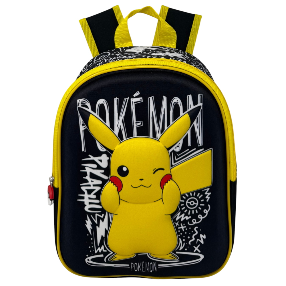 ZAINO ASILO 3D PIKACHU POKÉMON BORSA SCUOLA MATERNA O TEMPO LIBERO 29 CM - ZH25058
