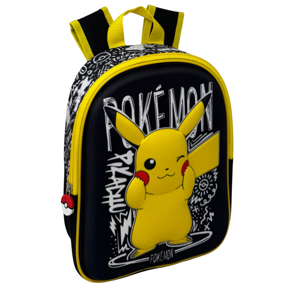 ZAINO ASILO 3D PIKACHU POKÉMON BORSA SCUOLA MATERNA O TEMPO LIBERO 29 CM - ZH25058