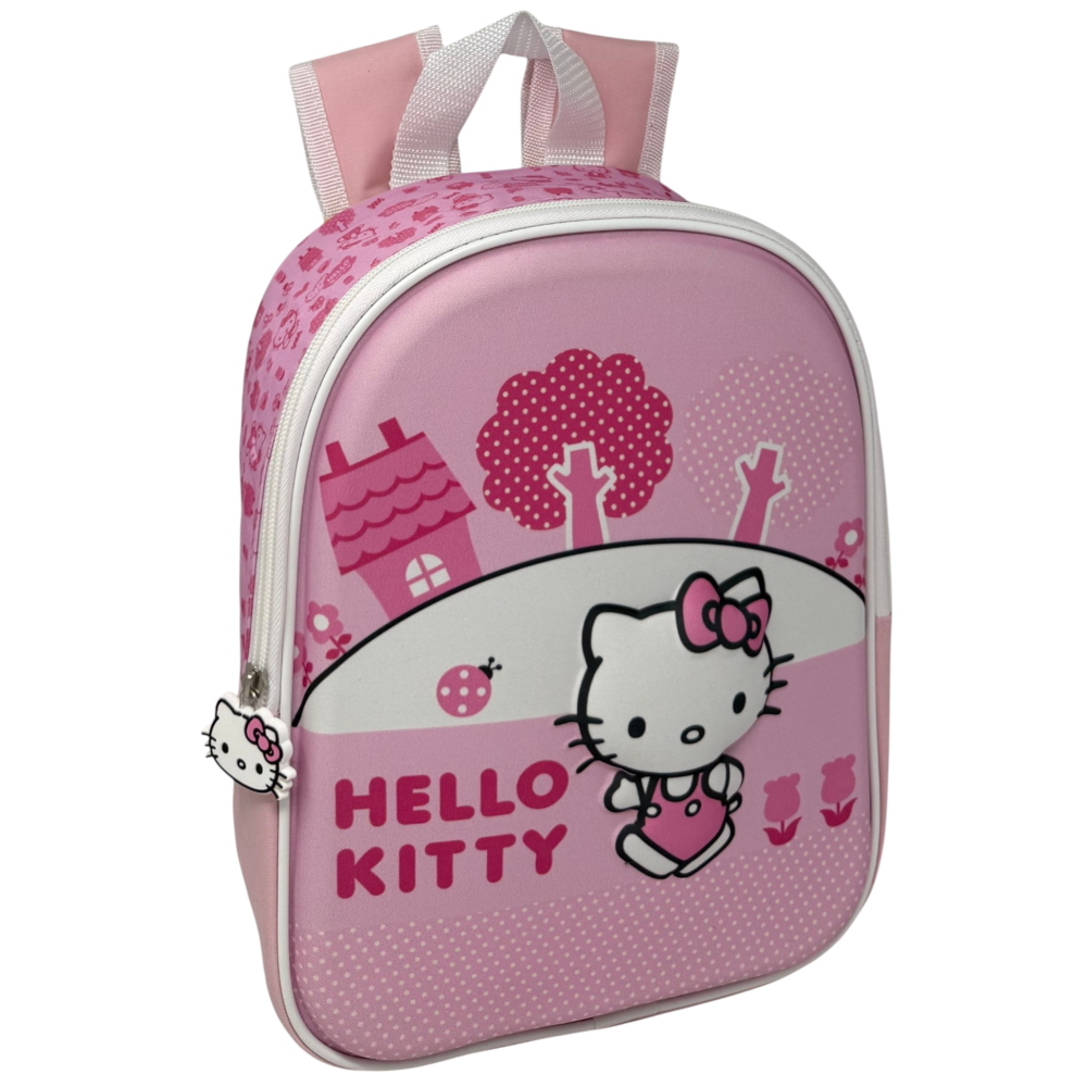 ZAINO ASILO 3D HELLO KITTY SANRIO BORSA SCUOLA MATERNA O TEMPO LIBERO 29 CM - ZH25005