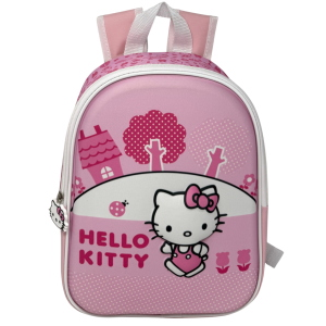 ZAINO ASILO 3D HELLO KITTY SANRIO BORSA SCUOLA MATERNA O TEMPO LIBERO 29 CM - ZH25005