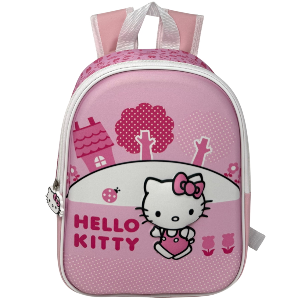 ZAINO ASILO 3D HELLO KITTY SANRIO BORSA SCUOLA MATERNA O TEMPO LIBERO 29 CM - ZH25005