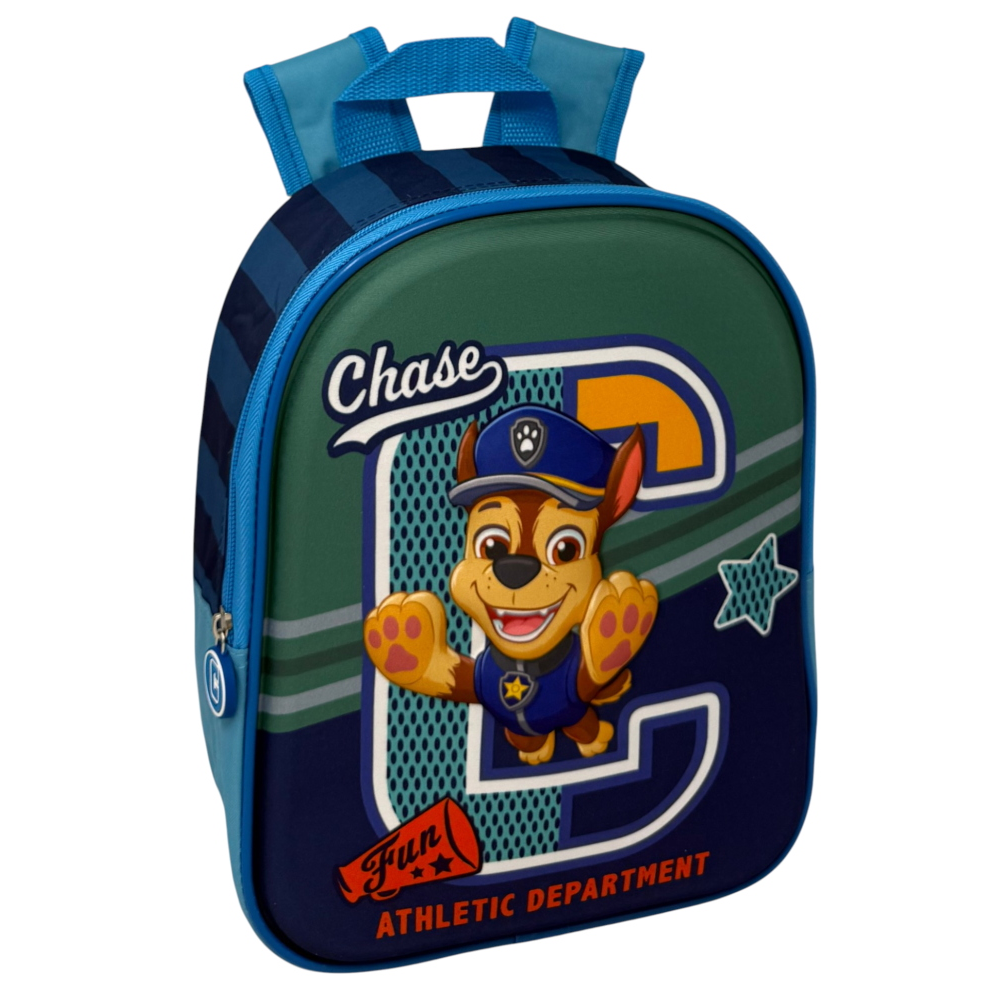 ZAINO ASILO 3D CHASE PAW PATROL BORSA SCUOLA MATERNA O TEMPO LIBERO 29 CM - ZH25077